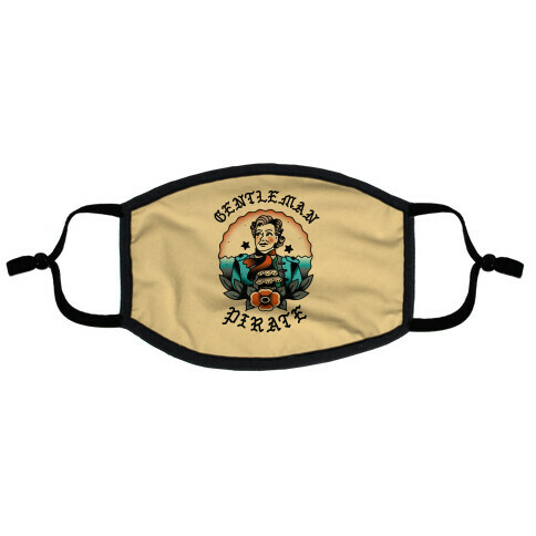 Gentleman Pirate Sailor Jerry Tattoo Flat Face Mask