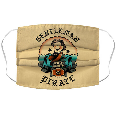 Gentleman Pirate Sailor Jerry Tattoo Accordion Face Mask