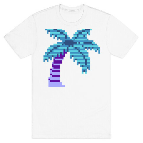 8-Bit Vaporwave Palm Tree T-Shirt