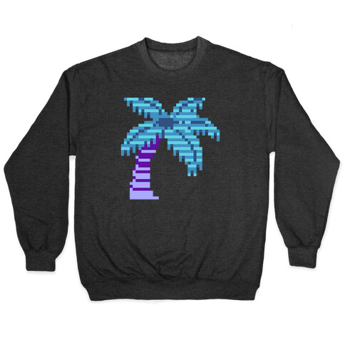 8-Bit Vaporwave Palm Tree Pullover