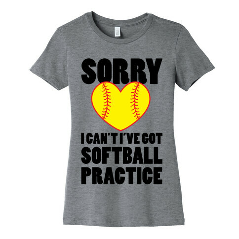 Softball Practice Womens T-Shirt