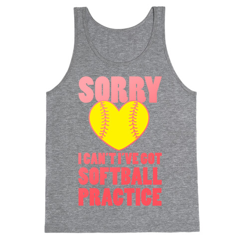 Softball Practice Tank Top