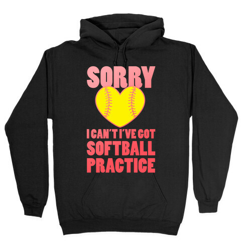 Softball Practice Hooded Sweatshirt