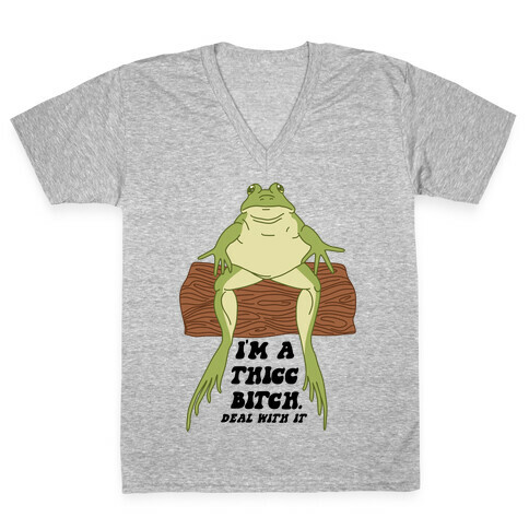 I'm A Thicc Bitch V-Neck Tee Shirt