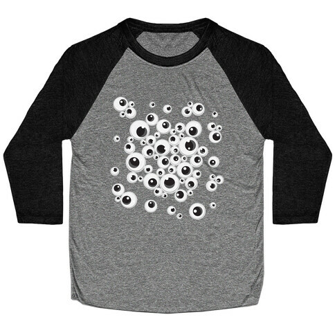 Googly Eye Pattern Baseball Tee