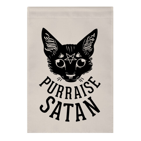 Purraise Satan Garden Flag