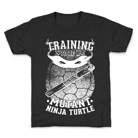 Training To Be A Mutant Ninja Turtle Kids T-Shirt