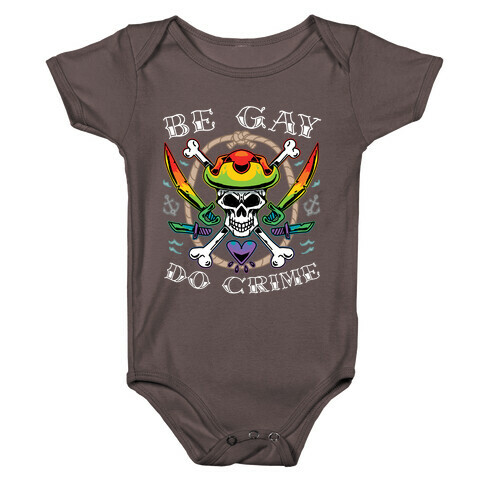Be Gay Do Crime Pirates Baby One-Piece