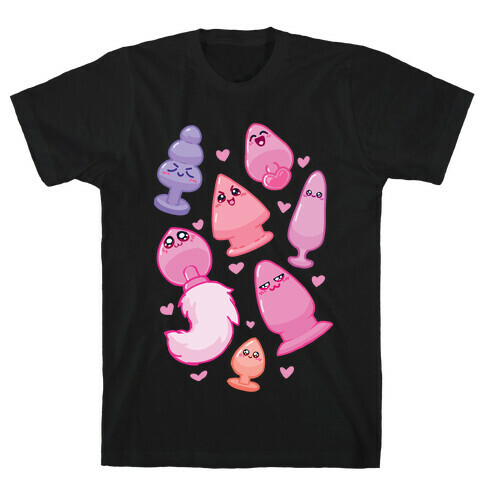 Kawaii Buttplug Pattern T-Shirt