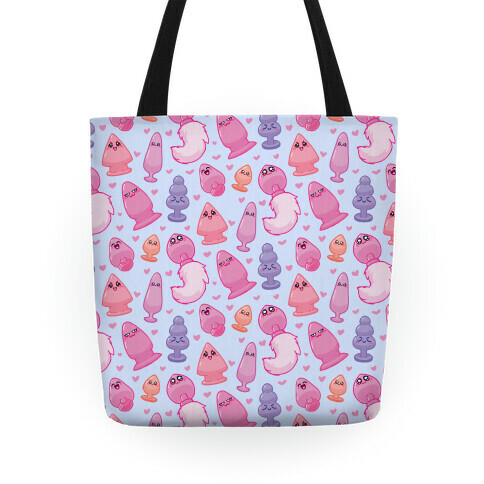 Kawaii Buttplug Pattern Tote