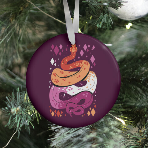 Pride Snakes: Lesbian Ornament