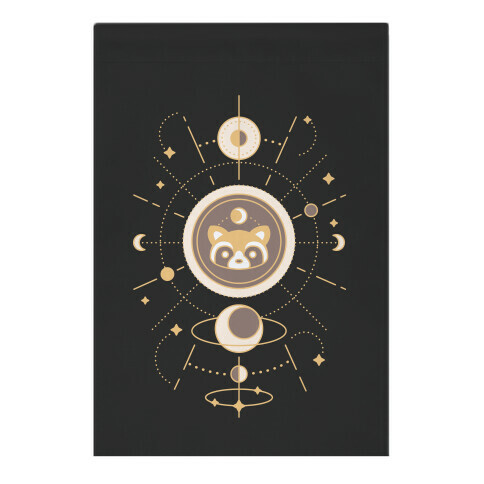 Raccoon Moon Garden Flag