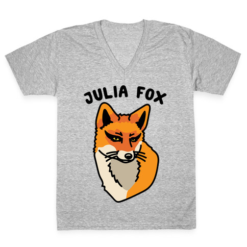 Julia Fox Parody V-Neck Tee Shirt