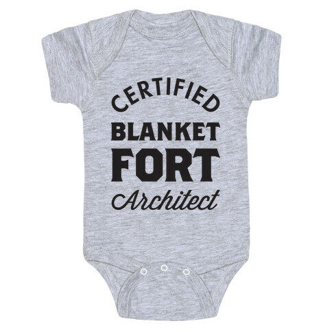 Certified Blanket Fort Architect Baby One-Piece