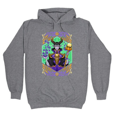 DND princesses: Tiefling Melificent Hooded Sweatshirt