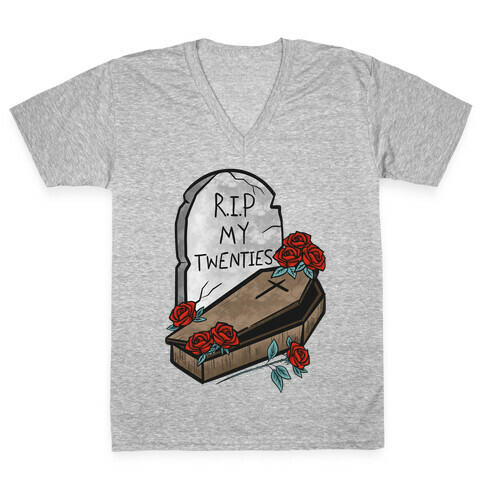 R.I.P. My Twenties V-Neck Tee Shirt