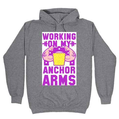 Working on My Anchor Arms Hooded Sweatshirt