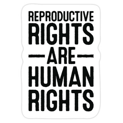 Reproductive Rights Are Human Rights Die Cut Sticker