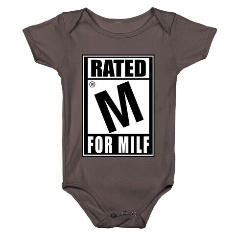 Rated M For Milf Parody Baby One-Piece