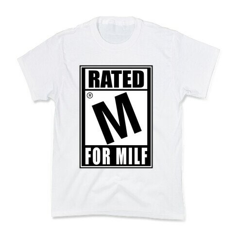Rated M For Milf Parody Kids T-Shirt