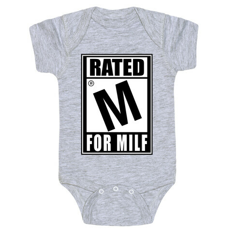 Rated M For Milf Parody Baby One-Piece