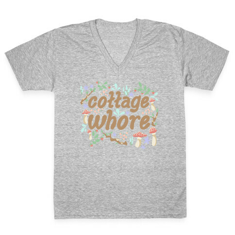 Cottage Whore V-Neck Tee Shirt