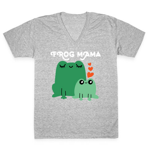 Frog Mama V-Neck Tee Shirt
