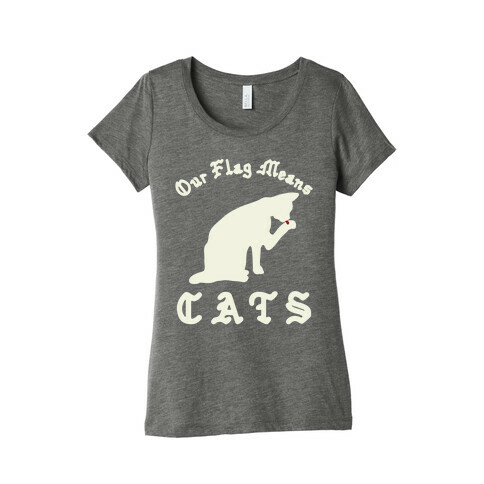 Our Flag Means Cats  Womens T-Shirt