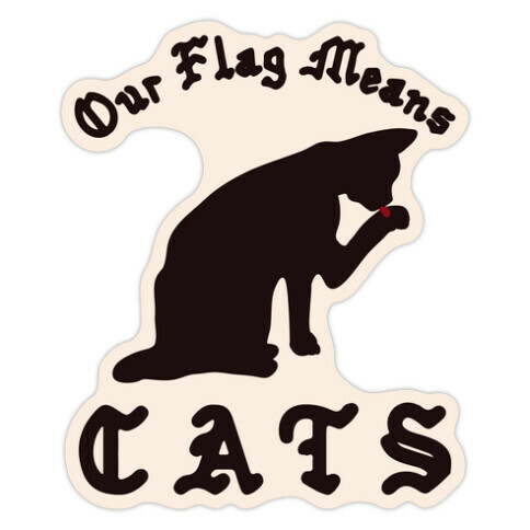 Our Flag Means Cats  Die Cut Sticker