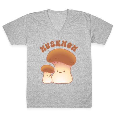 Mushmom (Mushroom Mom) V-Neck Tee Shirt