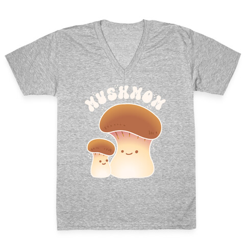Mushmom (Mushroom Mom) V-Neck Tee Shirt