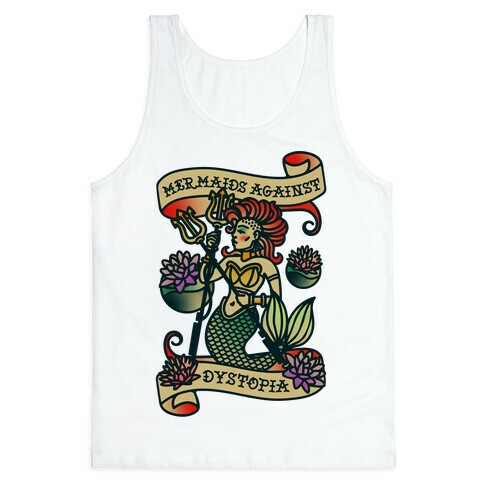 Mermaids Against Dystopia Solar Punk Tank Top