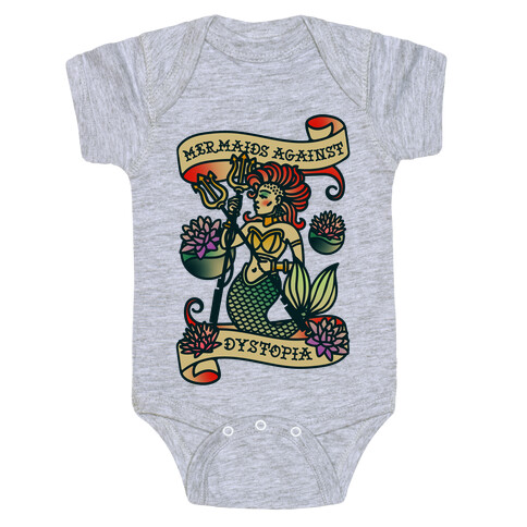 Mermaids Against Dystopia Solar Punk Baby One-Piece