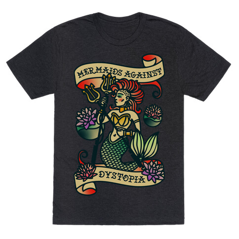 Mermaids Against Dystopia Solar Punk T-Shirt