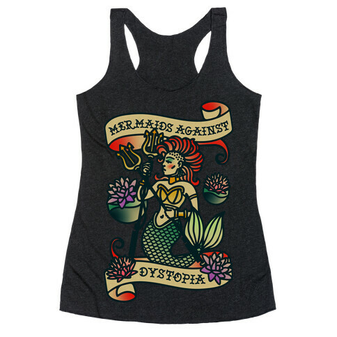 Mermaids Against Dystopia Solar Punk Racerback Tank Top