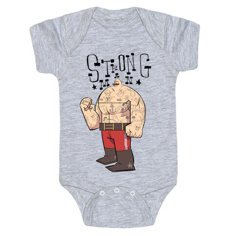 Strong Man Baby One-Piece