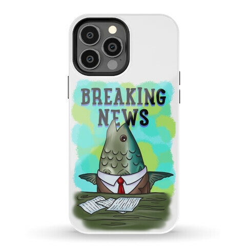 Fish News Anchor Parody Phone Case