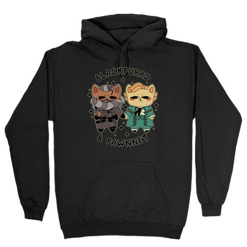 Blackpurrd & Pawnnet (Cat Blackbeard & Cat Bonnet) Hooded Sweatshirt
