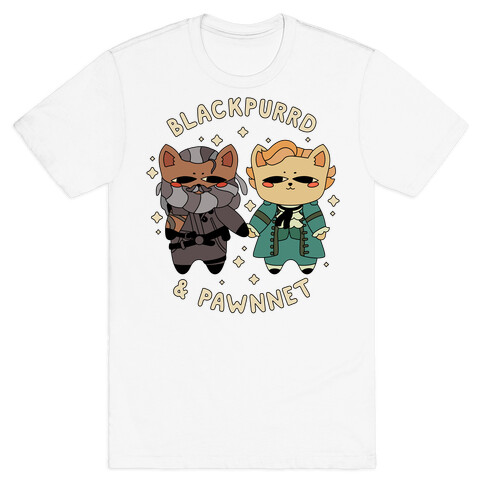 Blackpurrd & Pawnnet (Cat Blackbeard & Cat Bonnet) T-Shirt