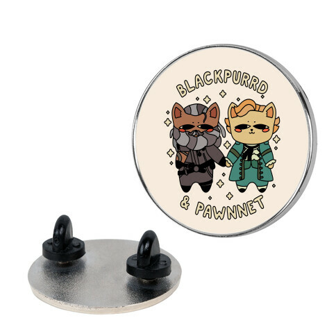 Blackpurrd & Pawnnet (Cat Blackbeard & Cat Bonnet) Pin