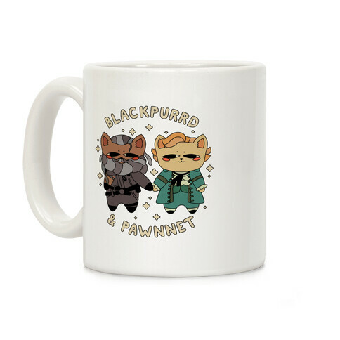 Blackpurrd & Pawnnet (Cat Blackbeard & Cat Bonnet) Coffee Mug