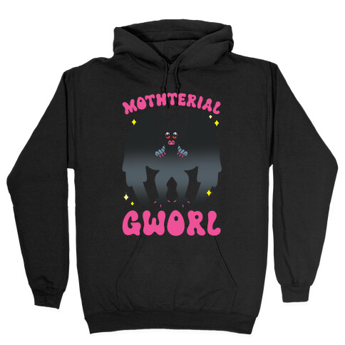 Mothterial Gworl Mothman Parody Hooded Sweatshirt