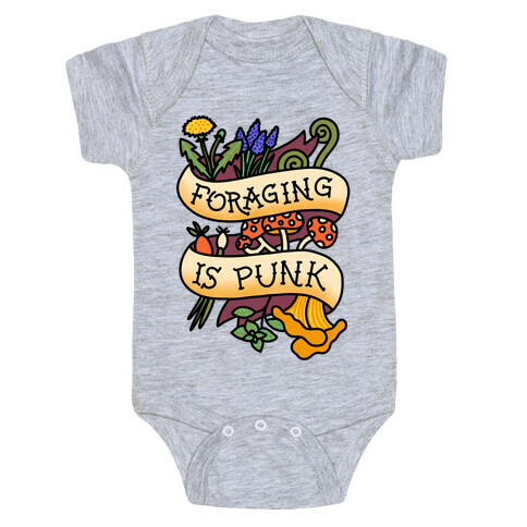 Foraging Is Punk Baby One-Piece