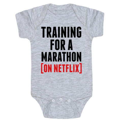 Training for a Marathon (On Netflix) Baby One-Piece