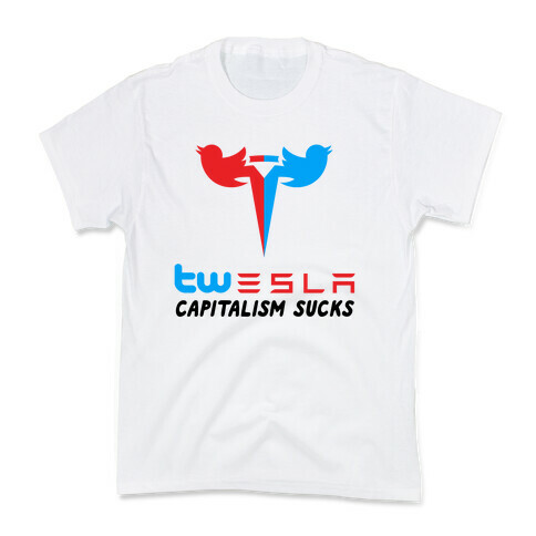 Twesla Capitalism Sucks Kids T-Shirt