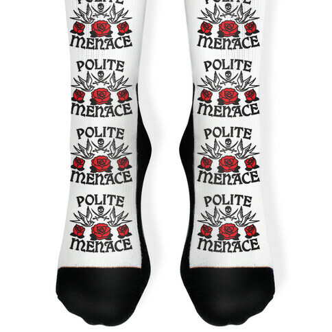 Polite Menace Sock