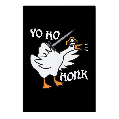 Yo Ho Honk Pirate Goose Garden Flag