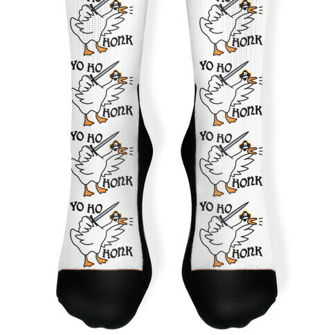 Yo Ho Honk Pirate Goose Sock