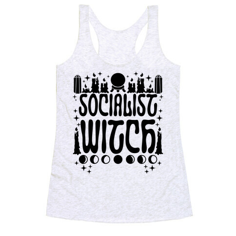 Socialist Witch Racerback Tank Top