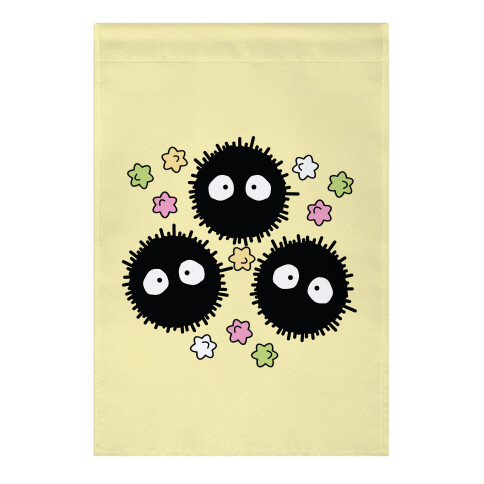 A Trio Of Soot Sprites Garden Flag